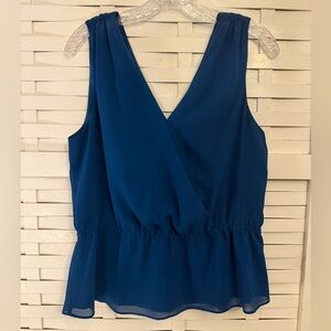 Banana Republic Royal Blue Sleeveless Blouse